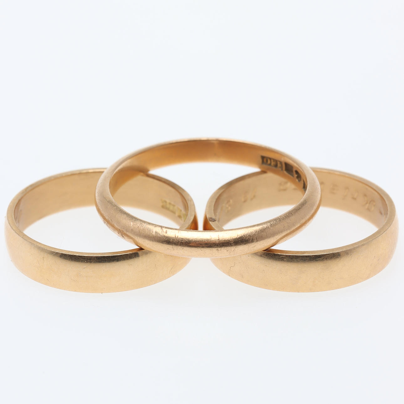 RINGS, 18k gold.