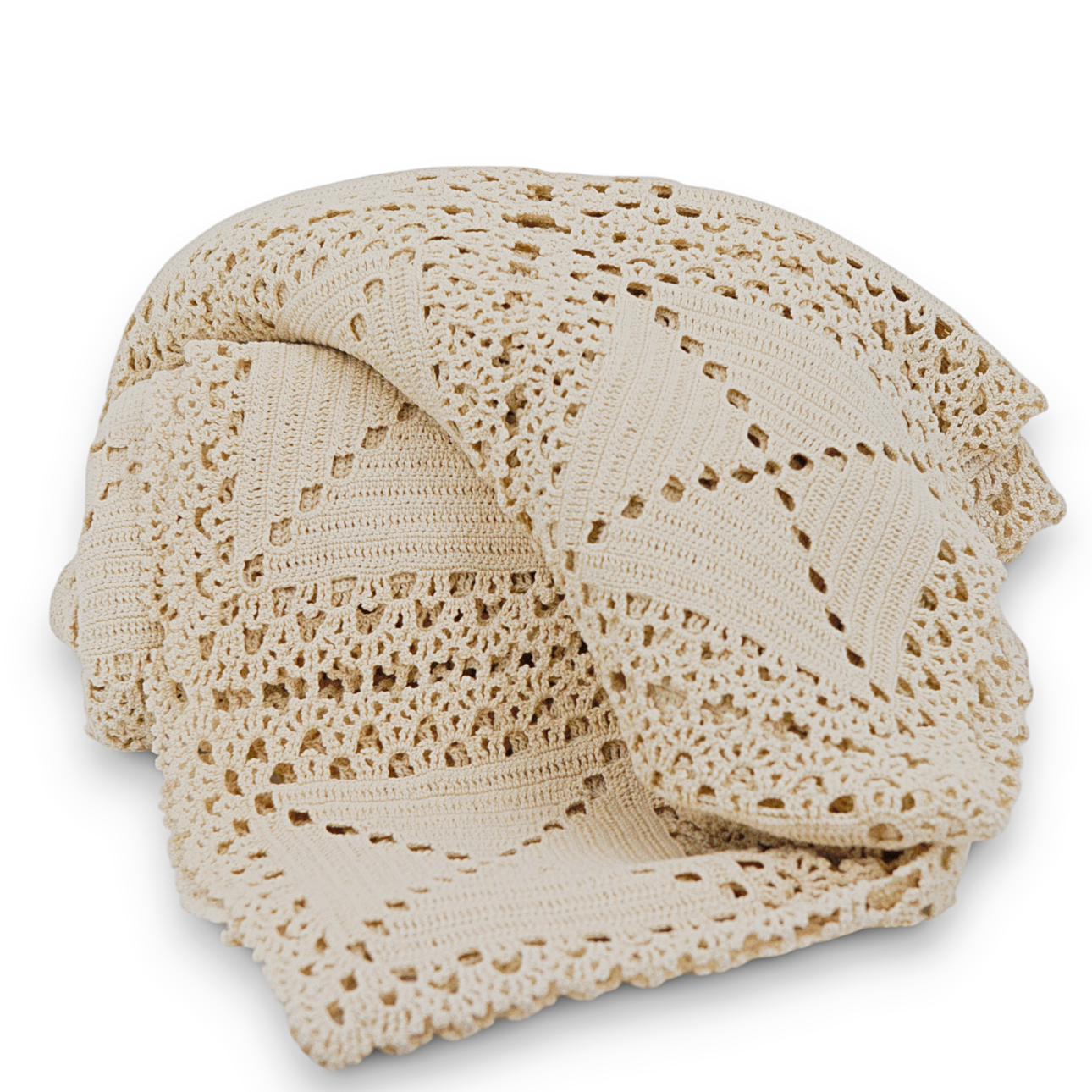 BEDSPREAD, crocheted, ca 180 x 234 cm, contemporary.