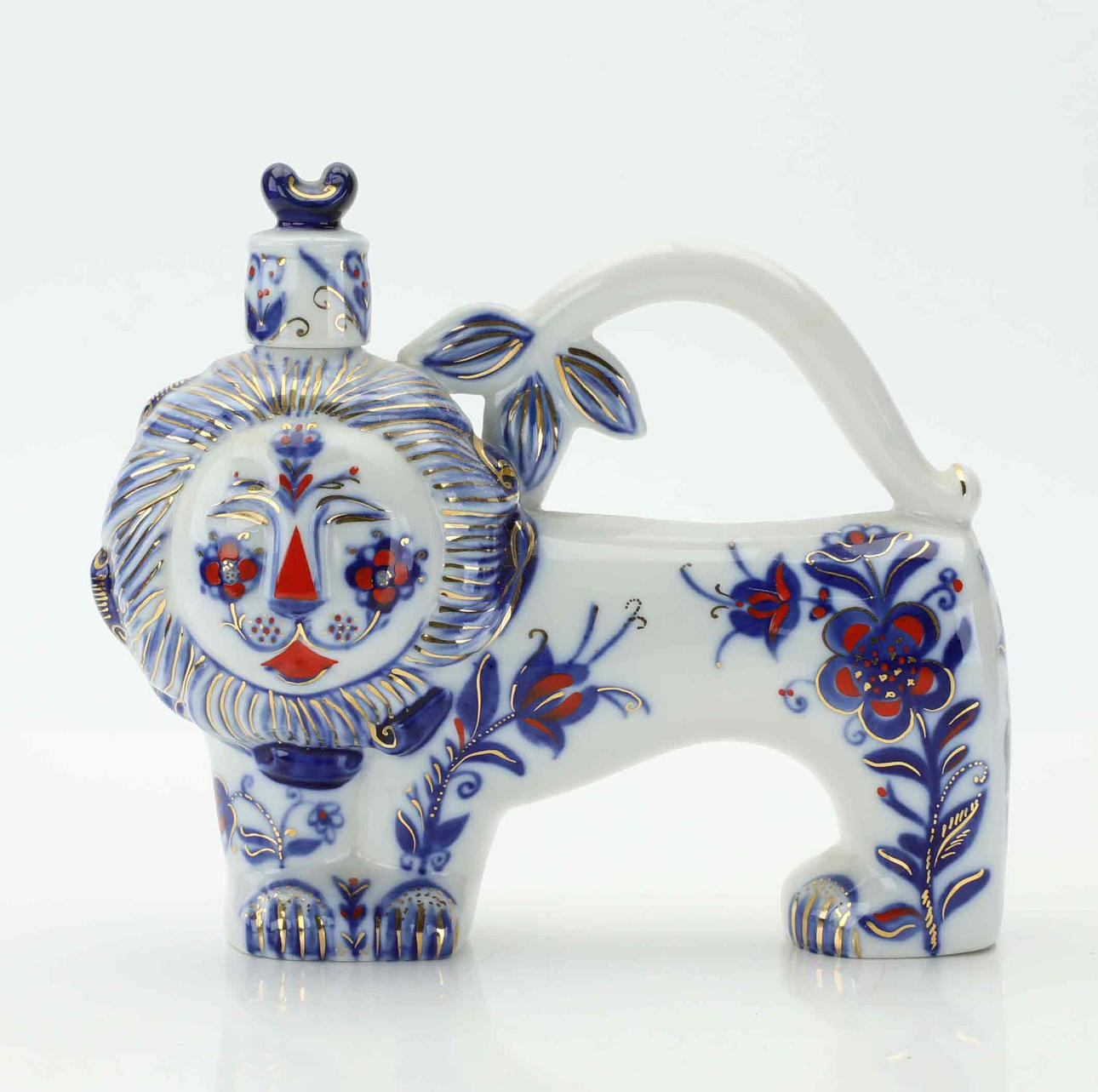 KARAFF, porslin, "Leva", Lomonosov, Sovjetunionen, 1970-tal.