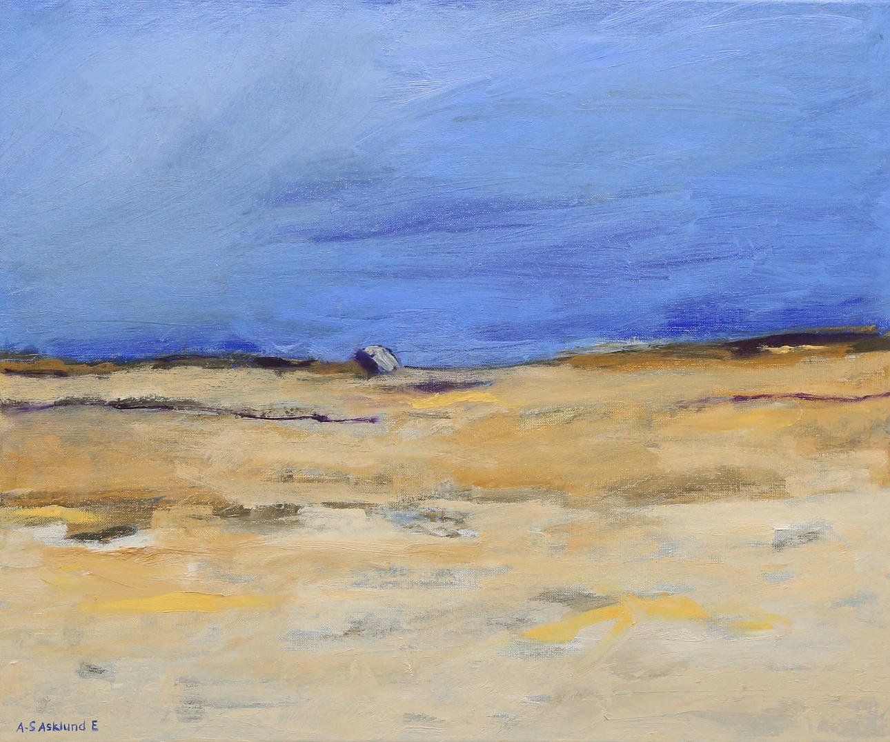 ANN SOFIE ASKLUND ERBENIUS. acrylic on canvas, signed.