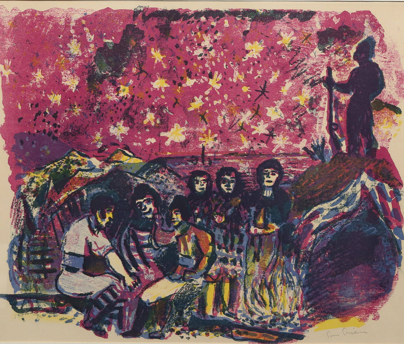 SVEN X:ET ERIXSON. woodcut, signed.