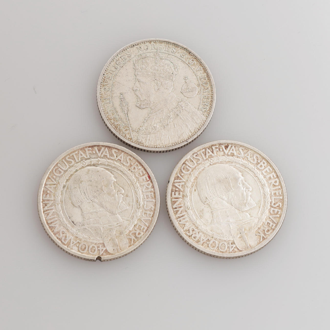 MYNT, 3 st, silver, Sverige, totalvikt 45 gram.