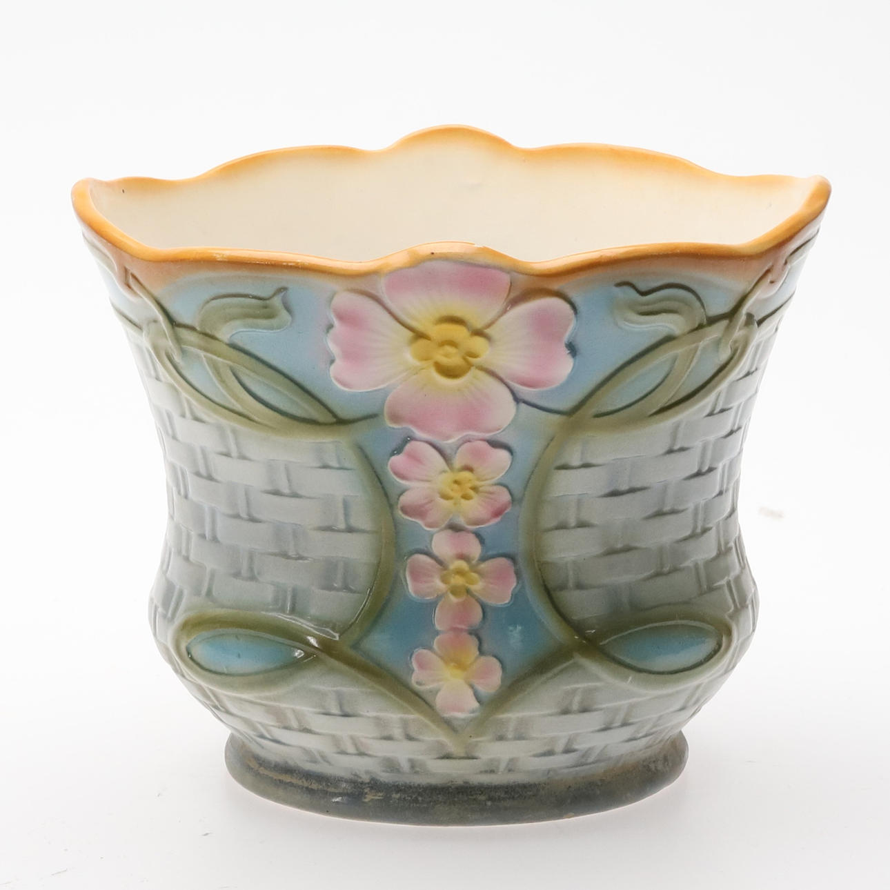 OUTER LINING. Majolica, Art Nouveau.