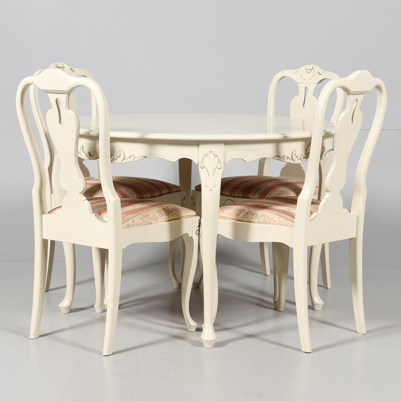 MATGRUPP, 5 delar, rokokostil, 1900-talets andra hälft.