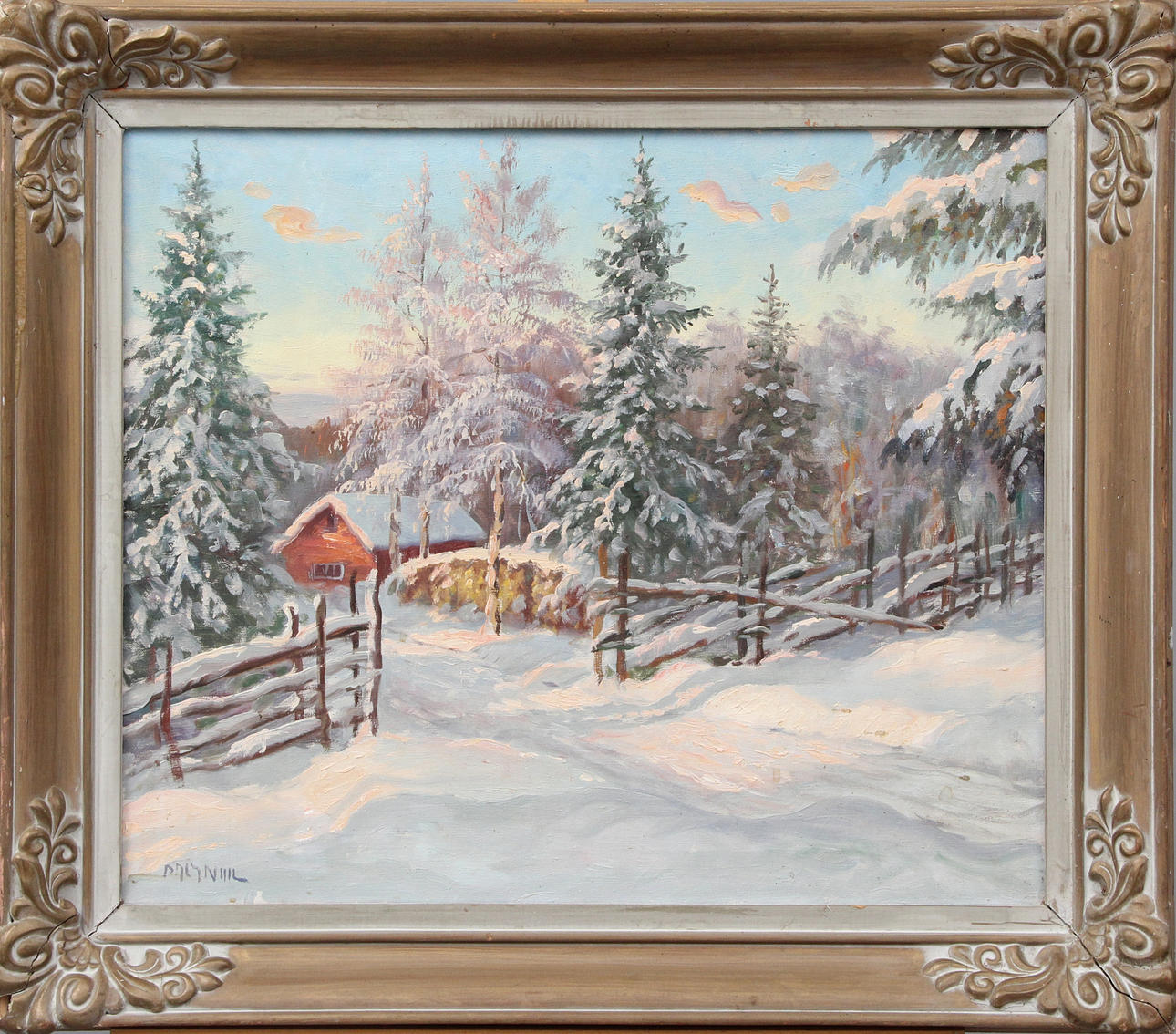 OIDENTIFIERAD KONSTNÄR. OIL, on canvas, signed.