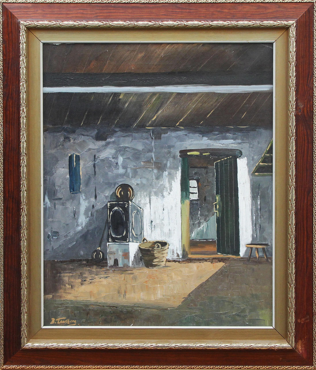 BERNDT LANDBERG. OIL, on canvas, signed.