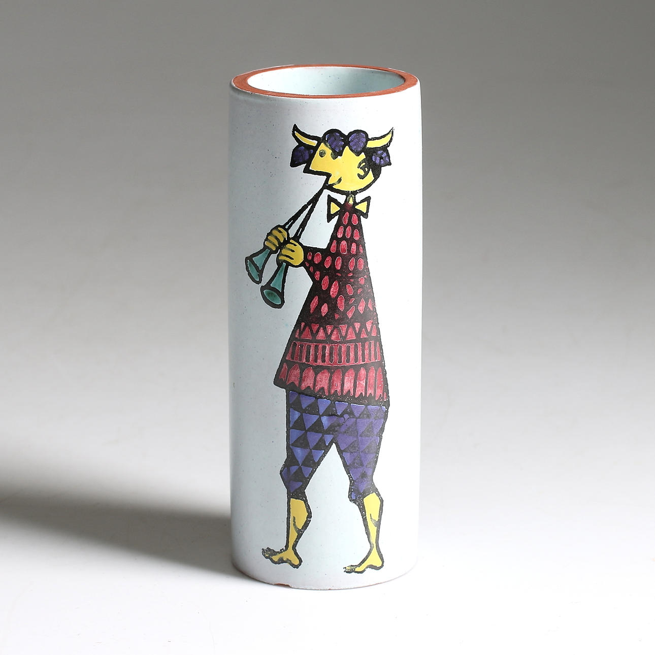 VAS, keramik, "Karneval", Stig Lindberg, 1900-talets mitt.