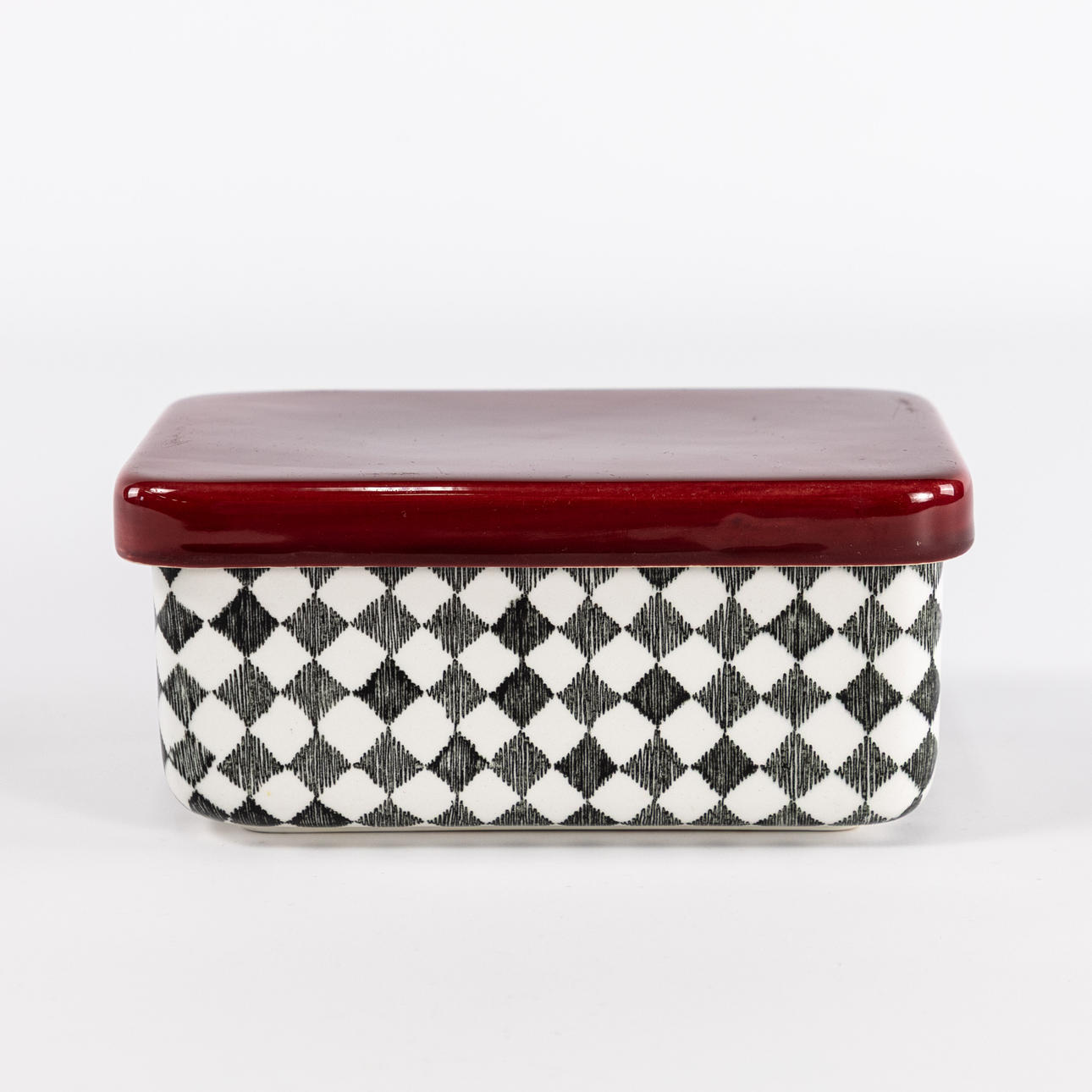 MARIANNE WESTMAN, smörburk, "Red Top", Rörstrand.