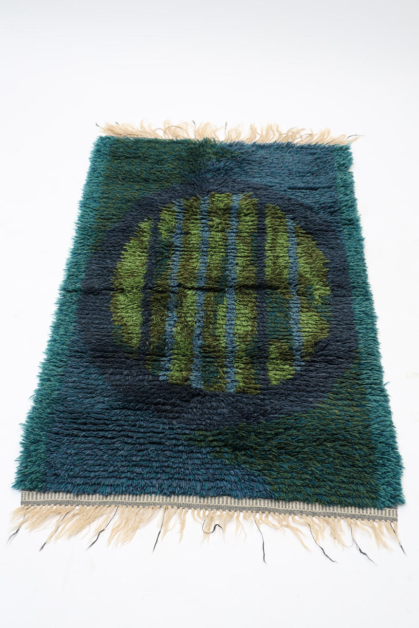 HANDKNOTTED RYAMATTA, 1960S-1970'S.