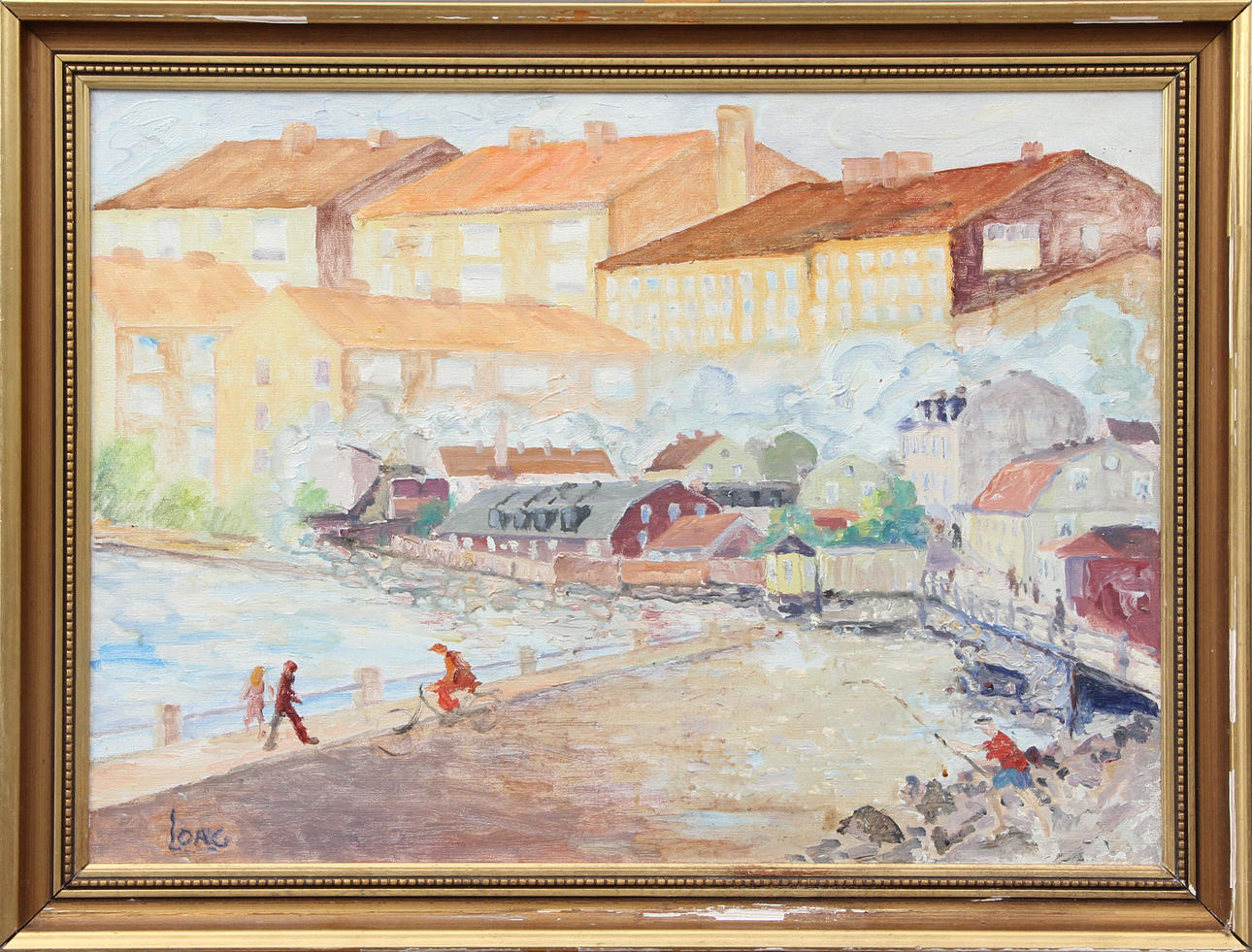 GÖTE LONG. OIL, on canvas, signed.