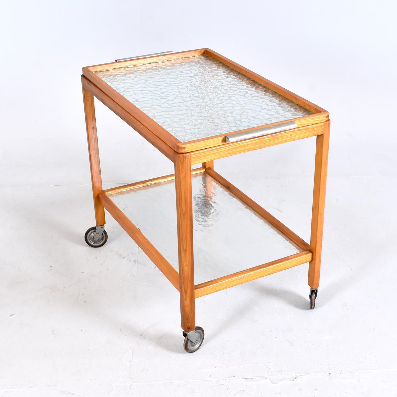 A functional birch serving trolley, 1930s/40s.