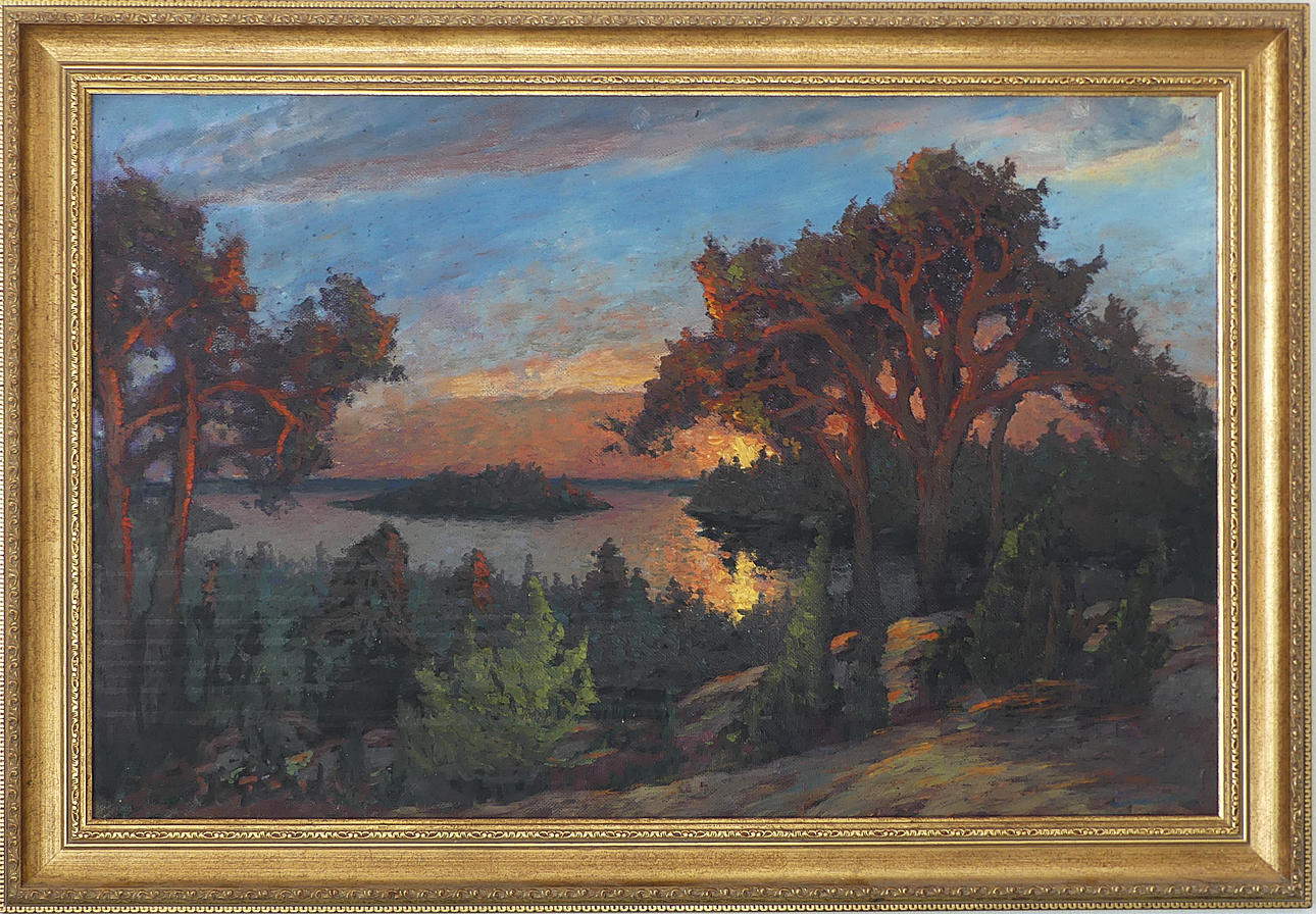 FRANS  GARD. oil on panel.