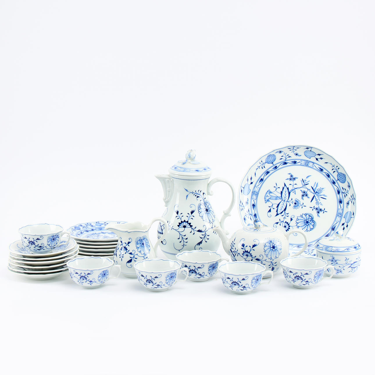 SERVIS, 17 delar, Meissen, 1900-tal.