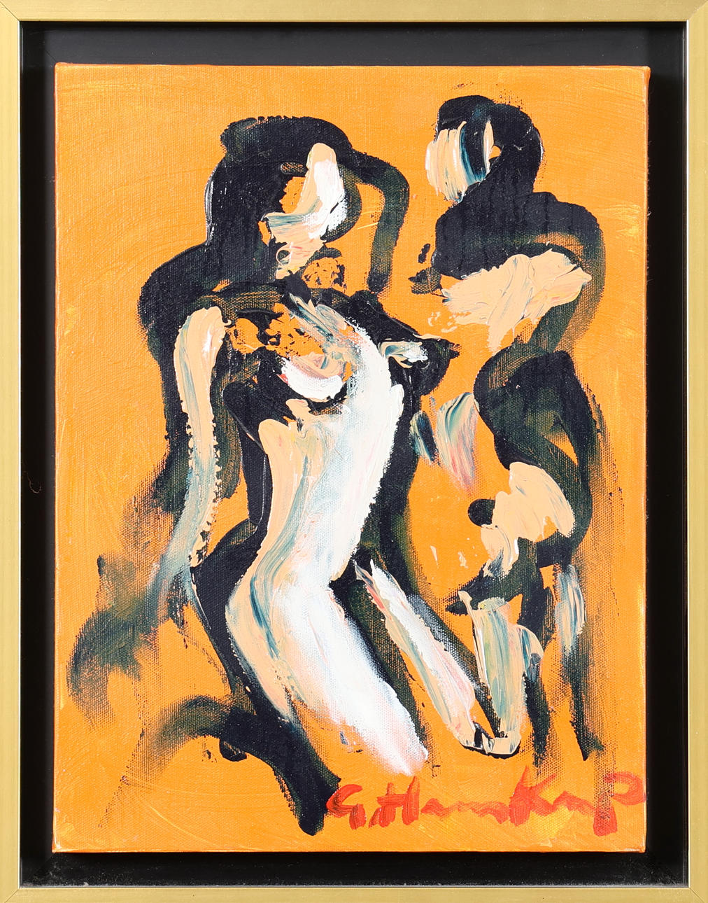 GÖRAN HAUSENKAMP. OIL ON CANVAS, signed.