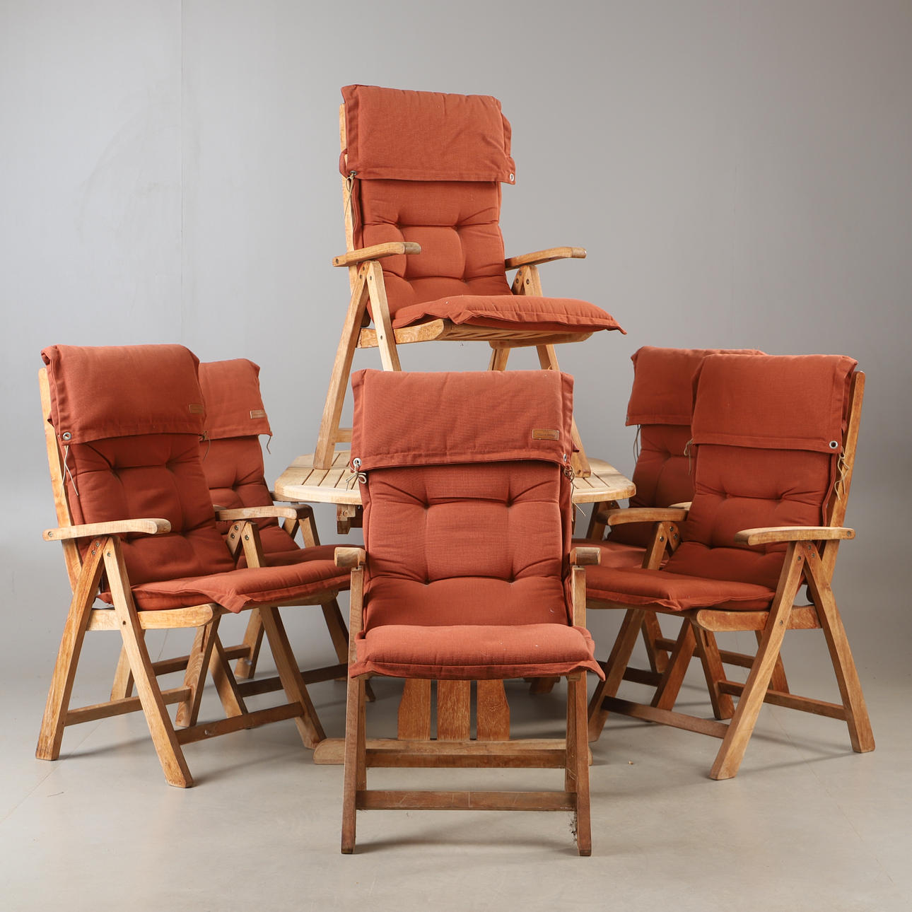 TRÄDGÅRDSMÖBLER, 7 delar, teak, Brafab/SCAN COM.