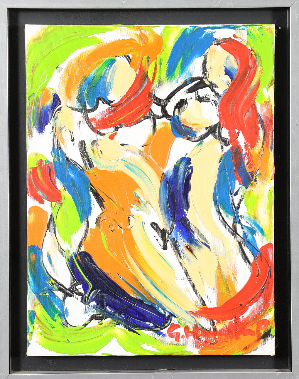 GÖRAN HAUSENKAMP. OIL ON CANVAS, signed.