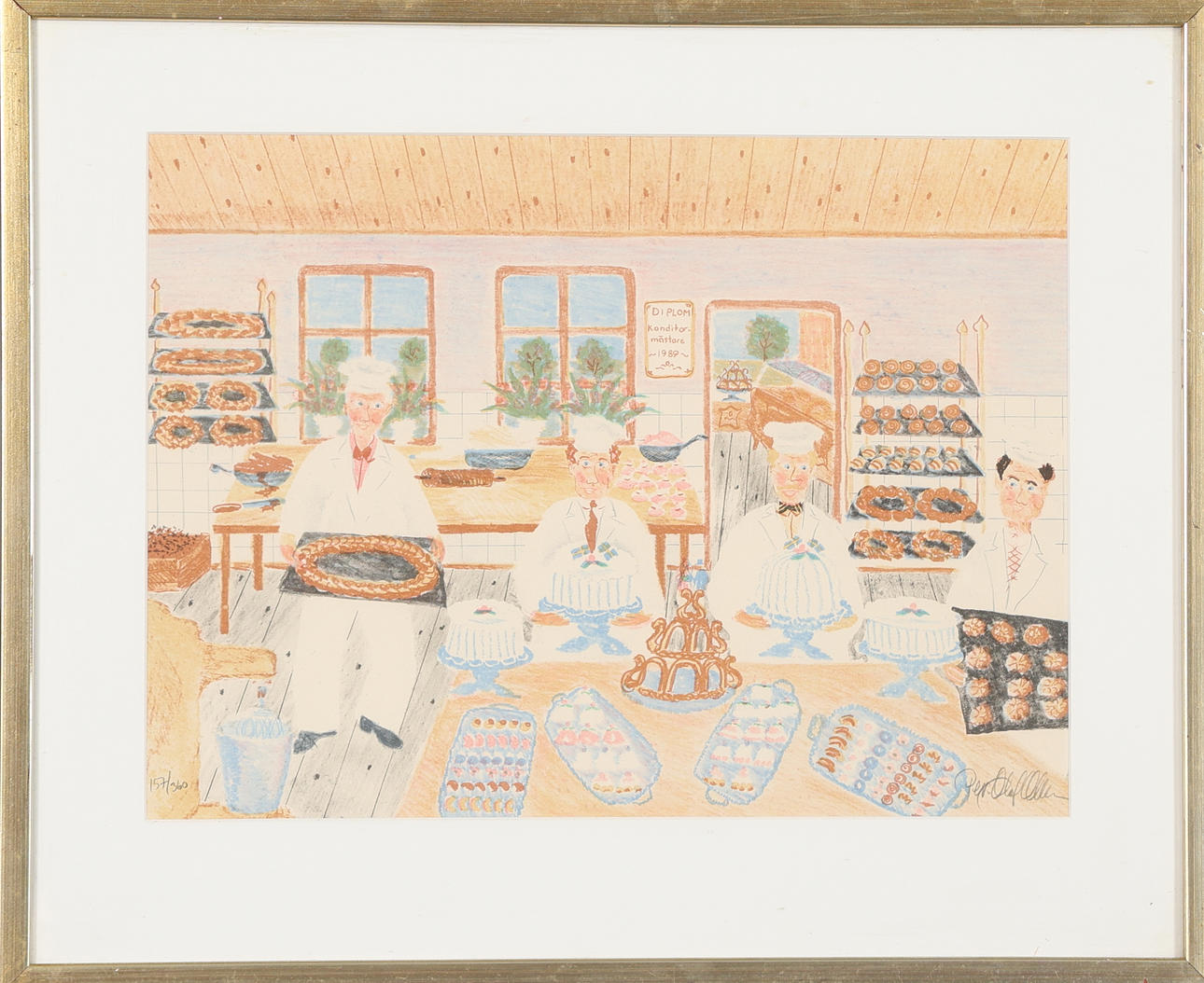 PER-OLOF OLSSON. LITHOGRAPHY, signed and numbered.