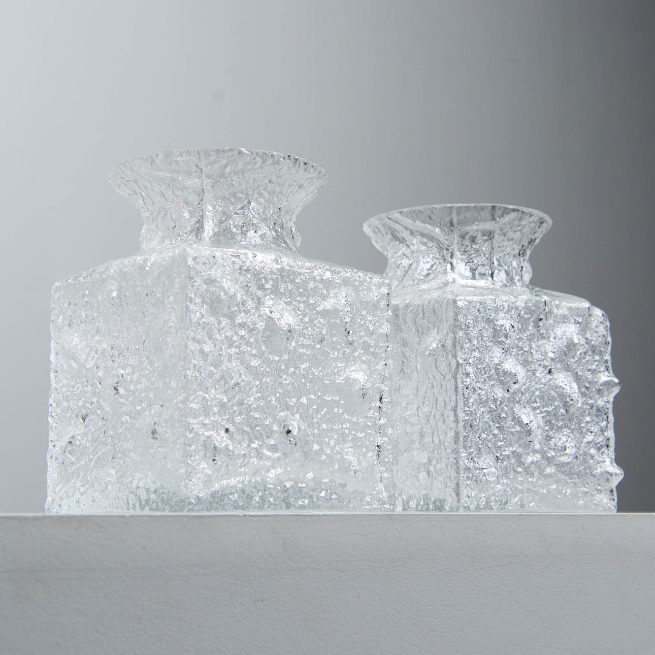 TIMO SARPANEVA. Two “Crocus” vases, Iittala, Finland.