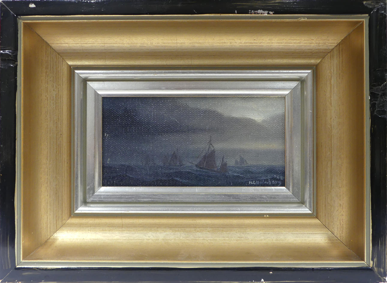 KARL-GUSTAF HOLMBERG. oil on panel, signed -62.