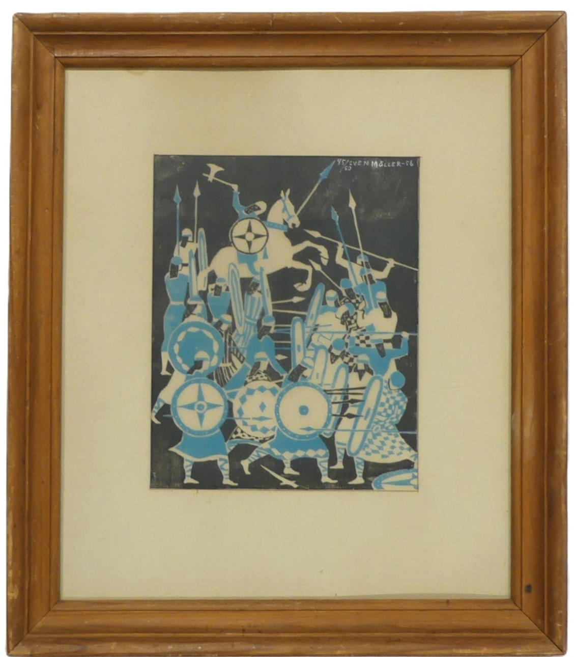 SVEN MÖLLER. woodcut, 45/50, signed -56.