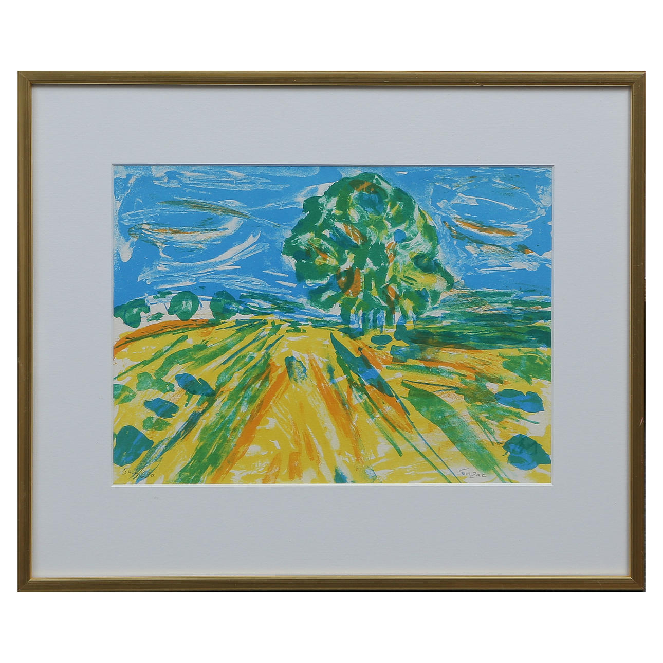 SUZANNE DE SUZAC, LITHOGRAPH 507/650, SIGNED.