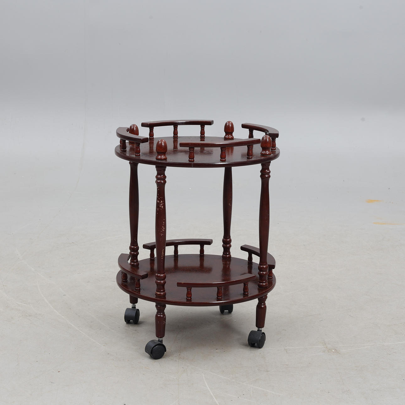 BAR TABLE, on wheels.