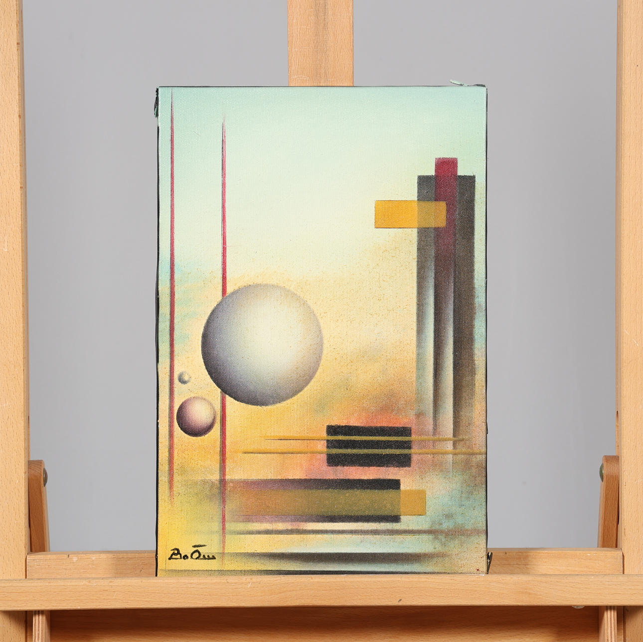 BO ÖRN. OIL ON CANVAS, signed.