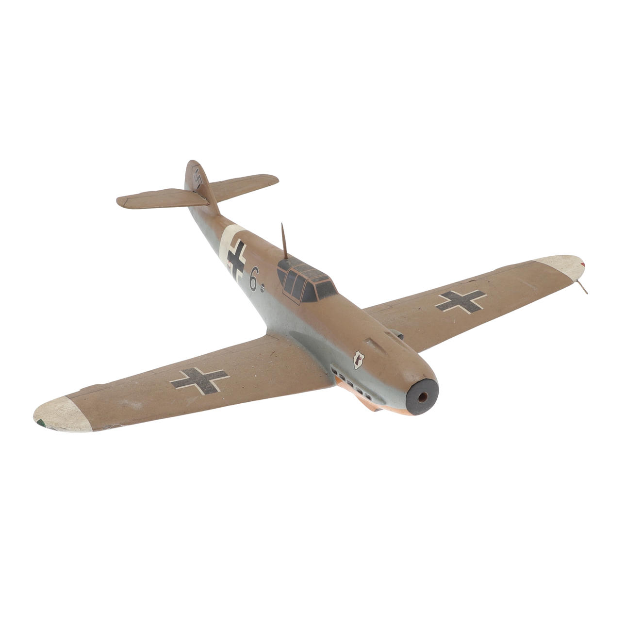 A MODEL OF A MESSERSCHMITT 109G FIGHTER PLANE. Weapons & Militaria ...