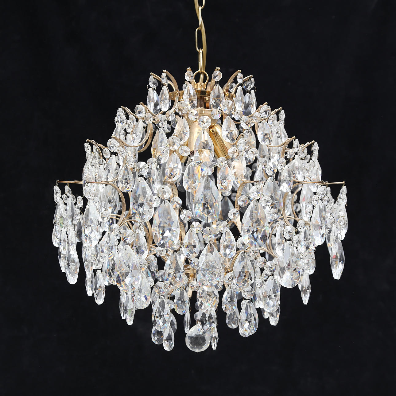 A late 20th century prism ceiling lamp.