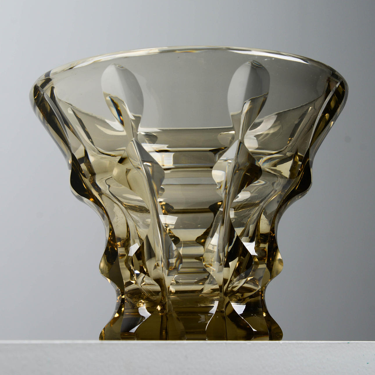 A BOWL, Eda Glasbruk, signed Eda-30.