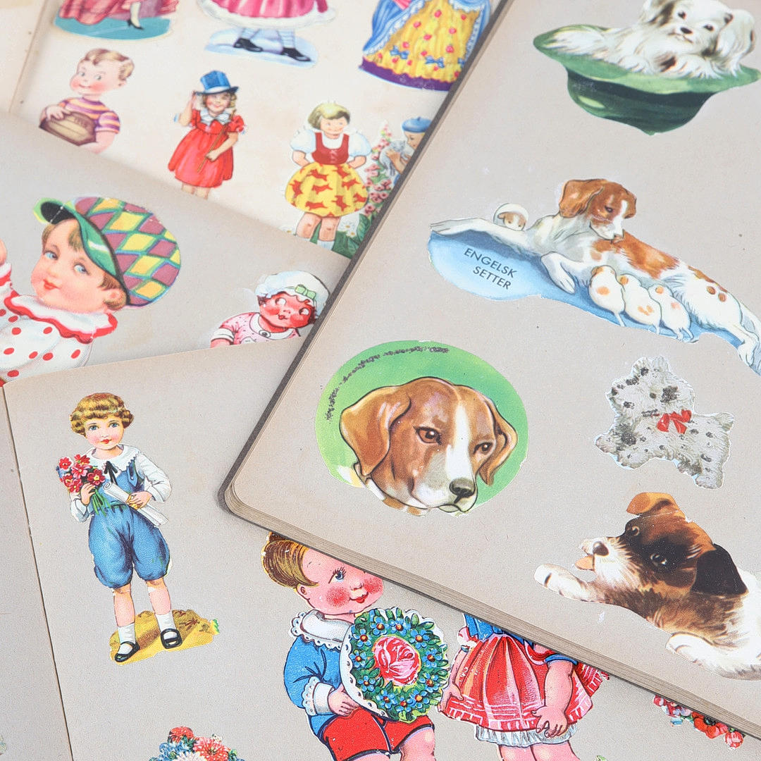 Bookmarks, 5 albums, 1910-1940's.