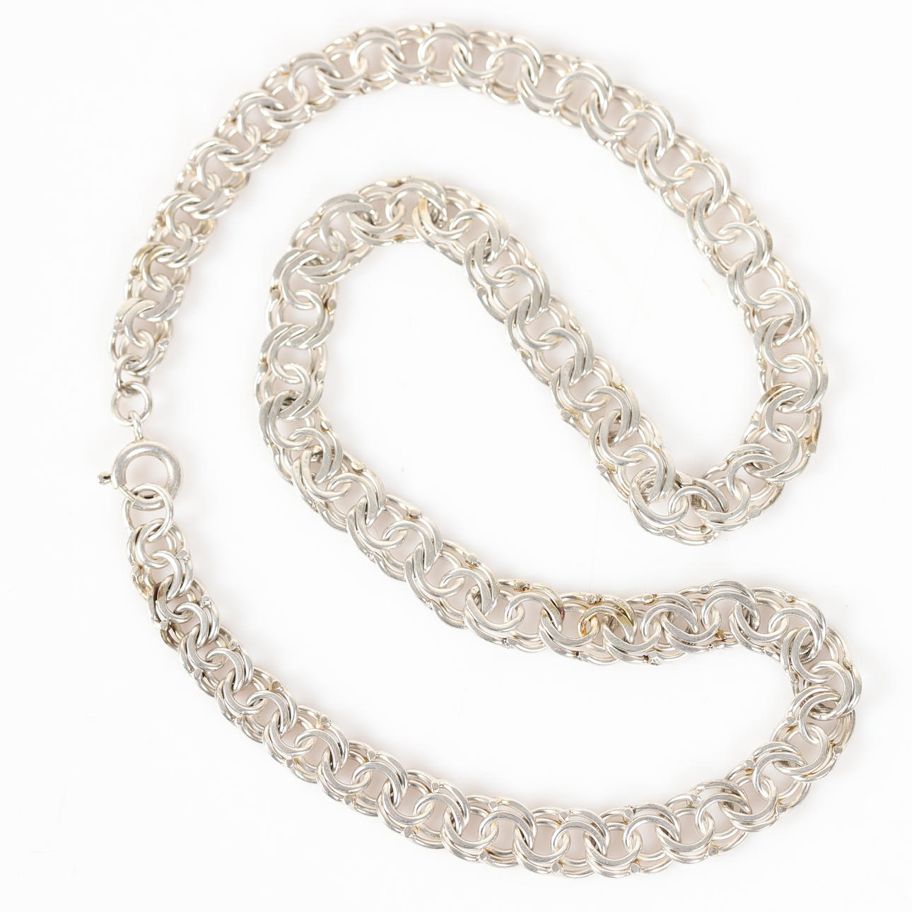 NECKLACE, metered Bismarck bracelet, silver.