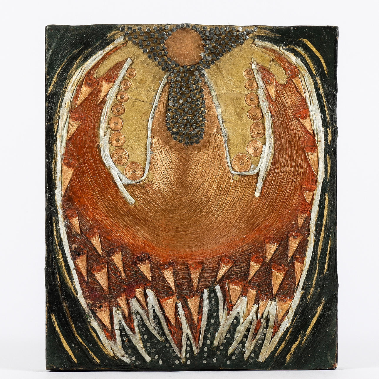 GUNHILD KULANDER. Metal chalkboard, signed.