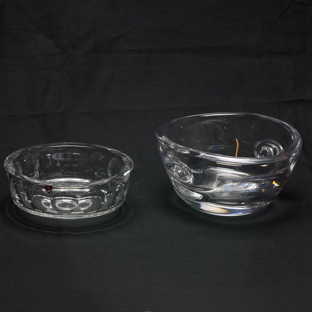 BOWLS. Two, Göran Wärff, Sven Palmqvist, signed.