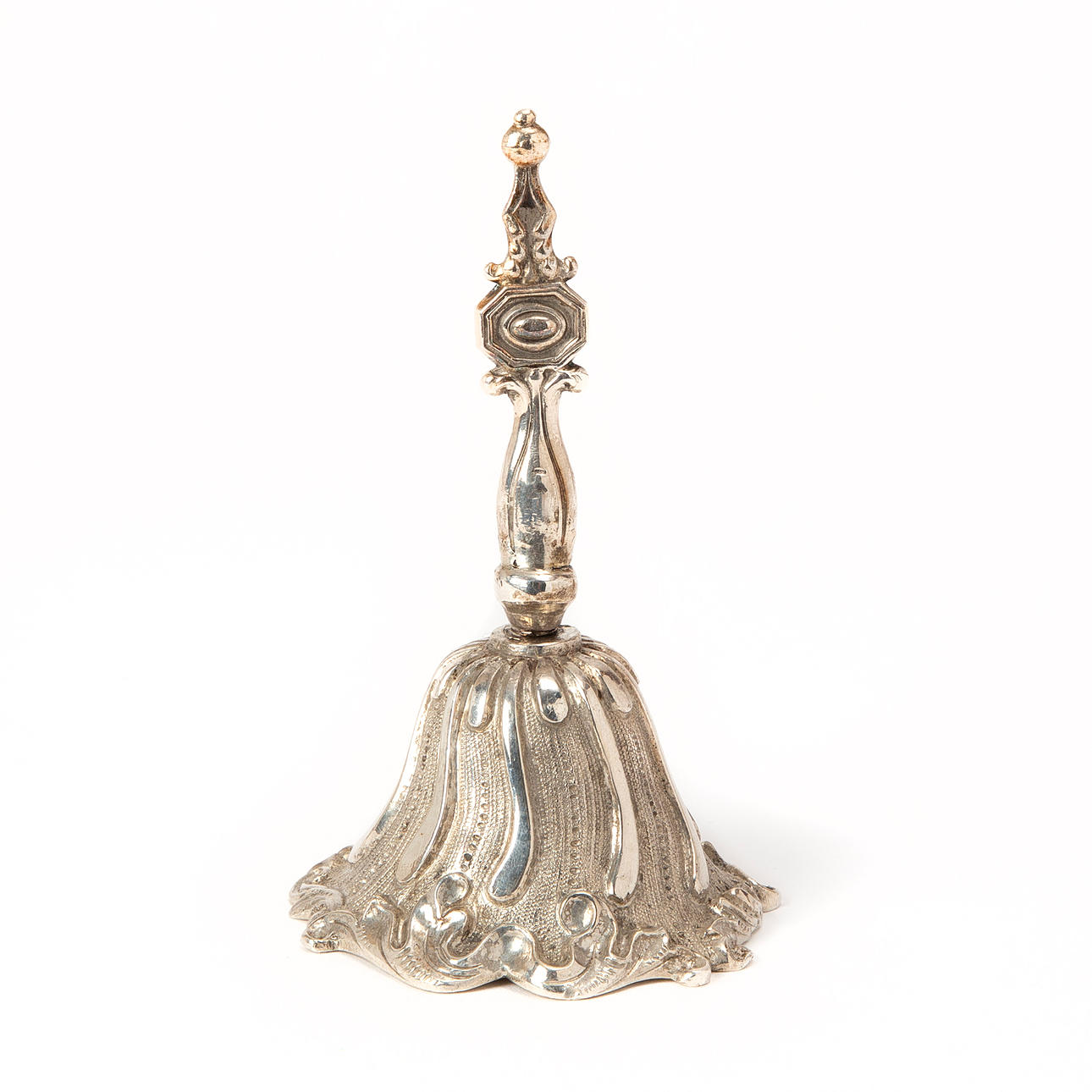 TABLE CLOCK. Silver, Sweden, Christian Hammer, 1851.