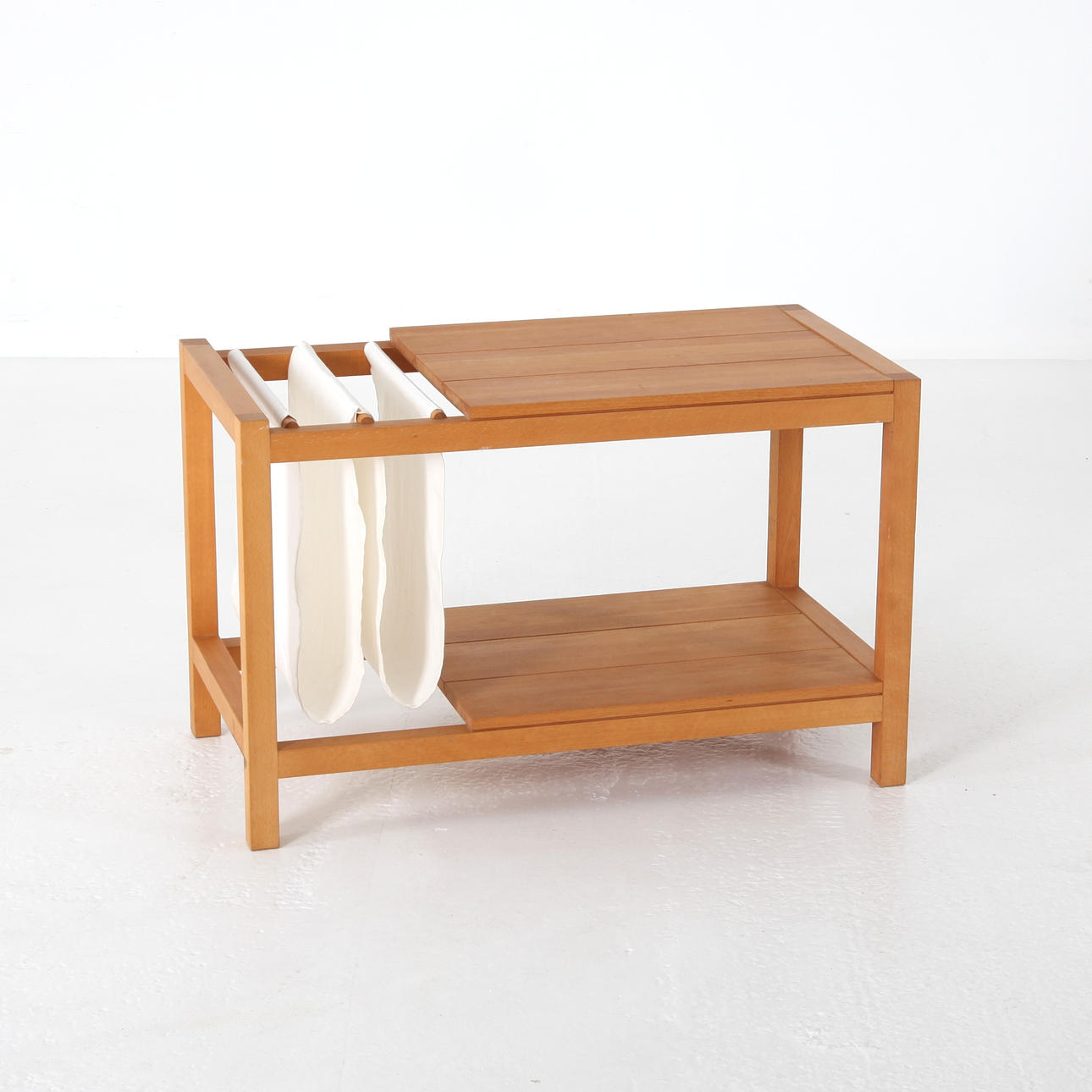 SIDE TABLE WITH MAGAZINE RACK, Grüne Erde, Austria.