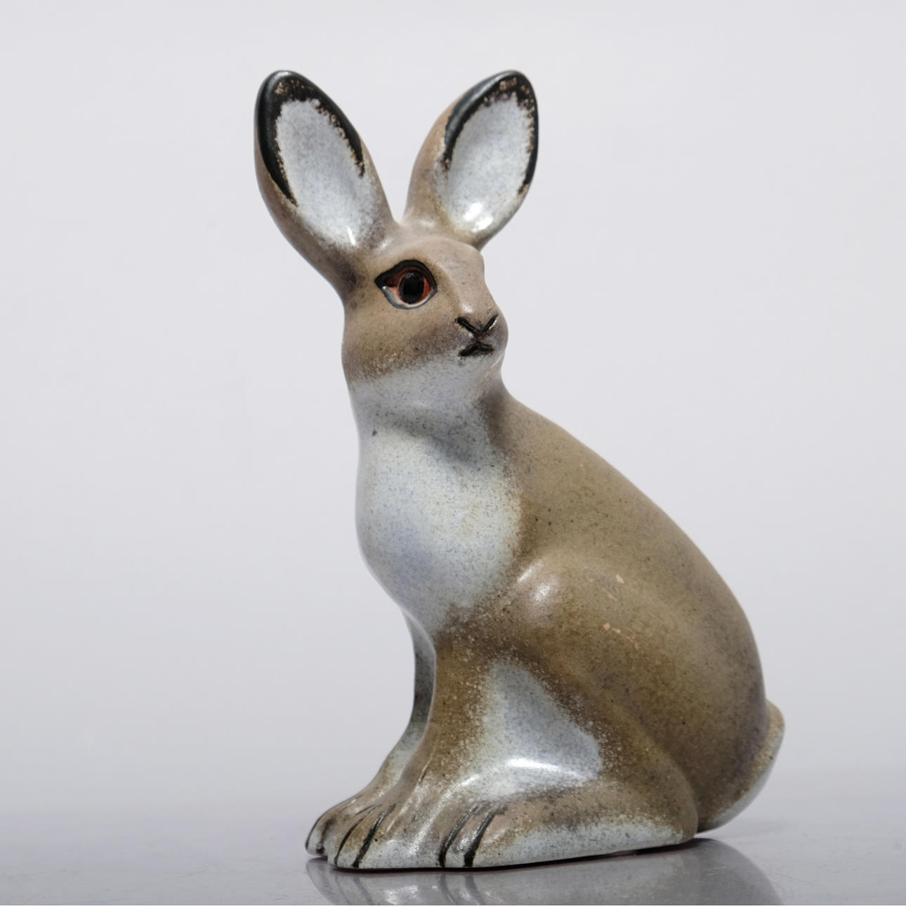 THOMAS HELLSTRÖM. A figurine, Hare, stoneware, Nittsjö.
