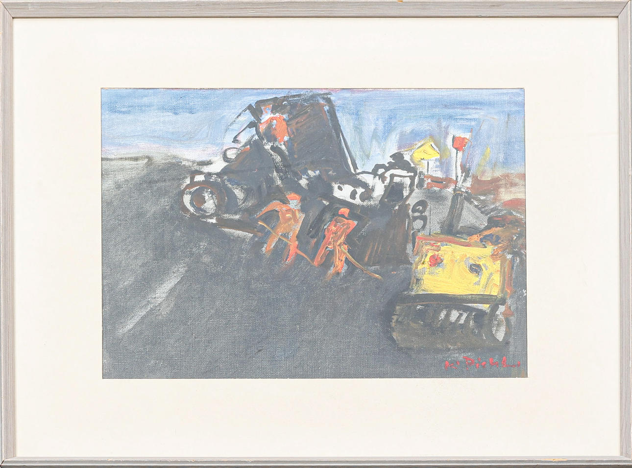 KAJ PIEHL. Oil on canvas, signed.