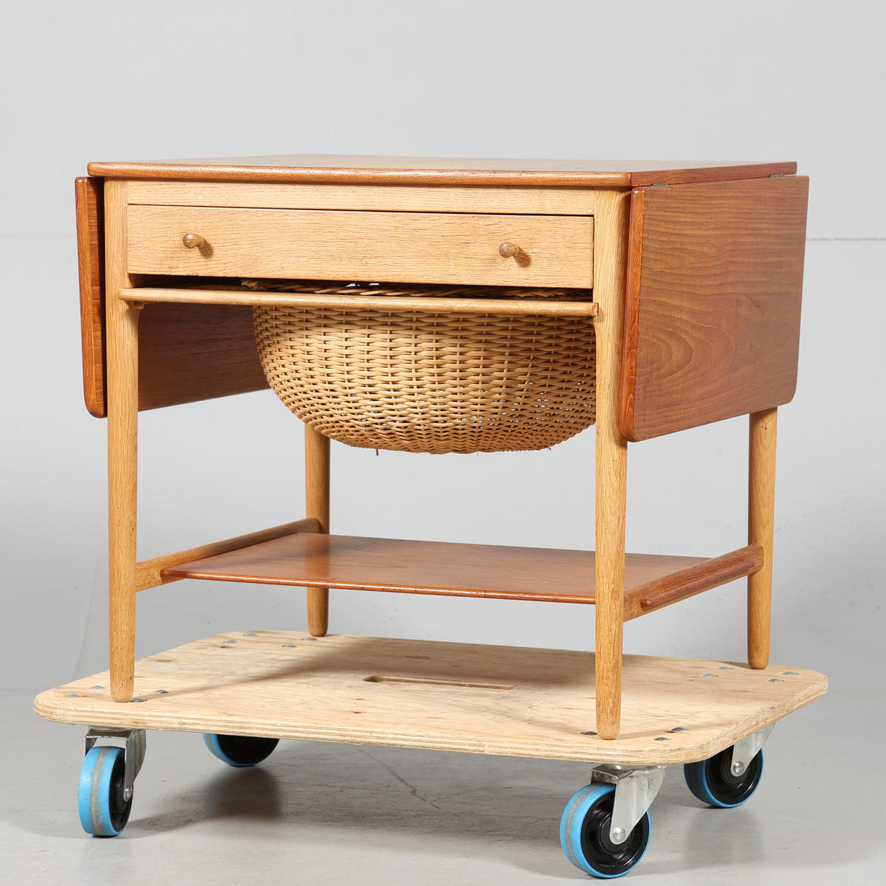 HANS J WEGNER. AN “AT-33" SEWING TABLE, Andreas Tuck, Denmark.