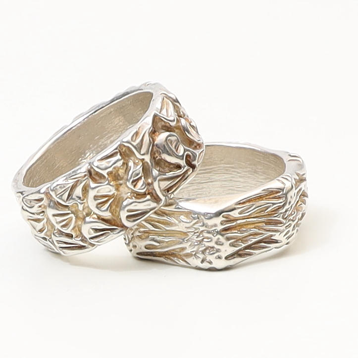 FRIDA LENNE. Rings 2pcs, sterling silver.