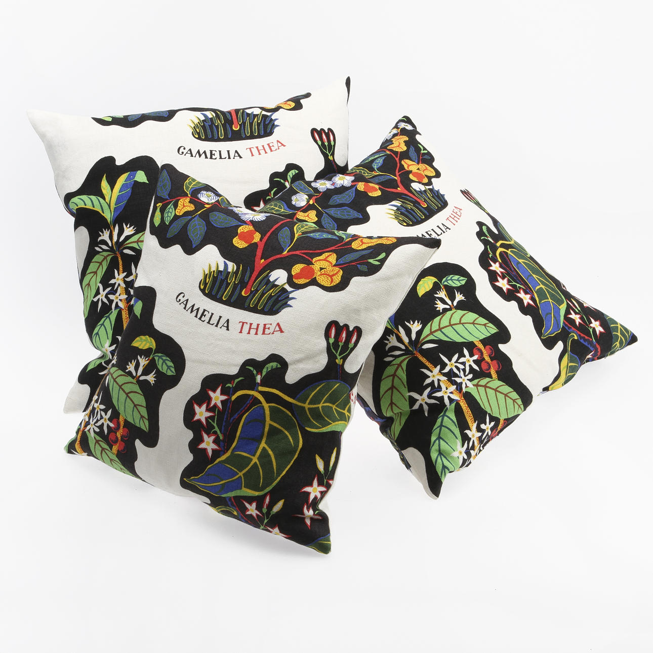 KUDDAR 3 st, textil "Drinks Lin", Firma Svenskt Tenn.