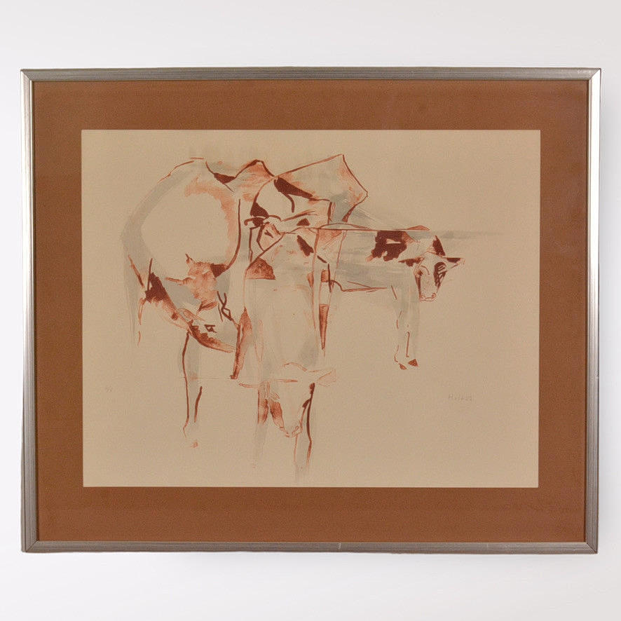 TORSTEN HULT. Lithograph in colours, Cossor, numbered, 6/8, signed Hult, dated 1952.