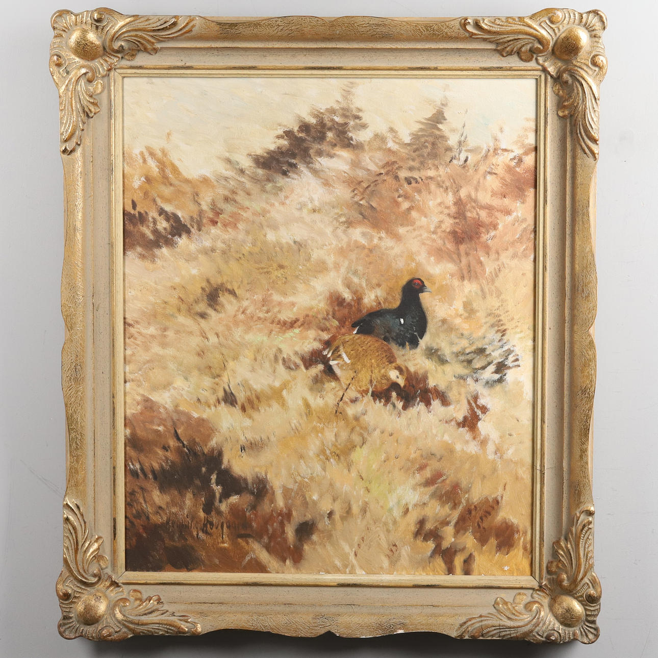 HENNING HOUGAARD. Oil on canvas, “Orre par”, signed.