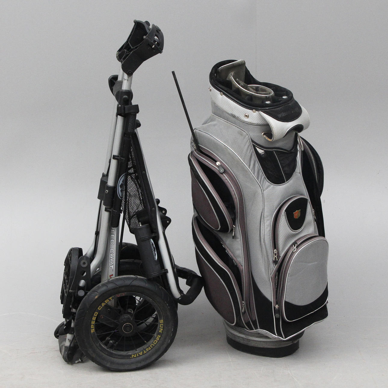 GOLF BAG, with CART.
