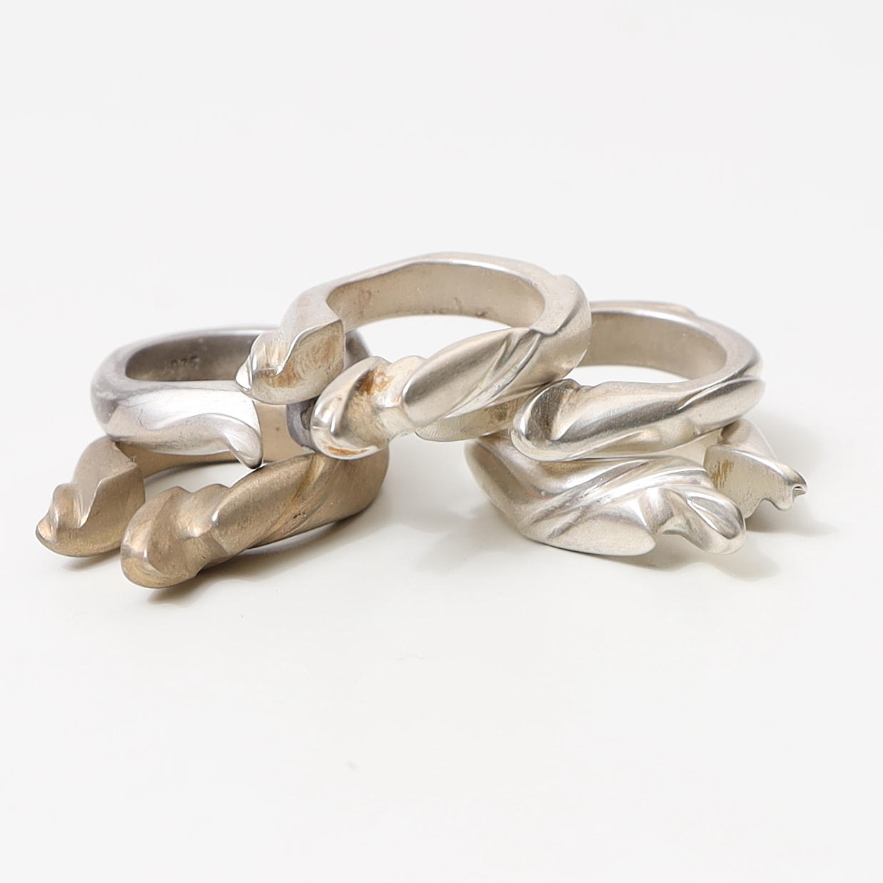FRIDA LENNE. Rings 5pcs, sterling silver.