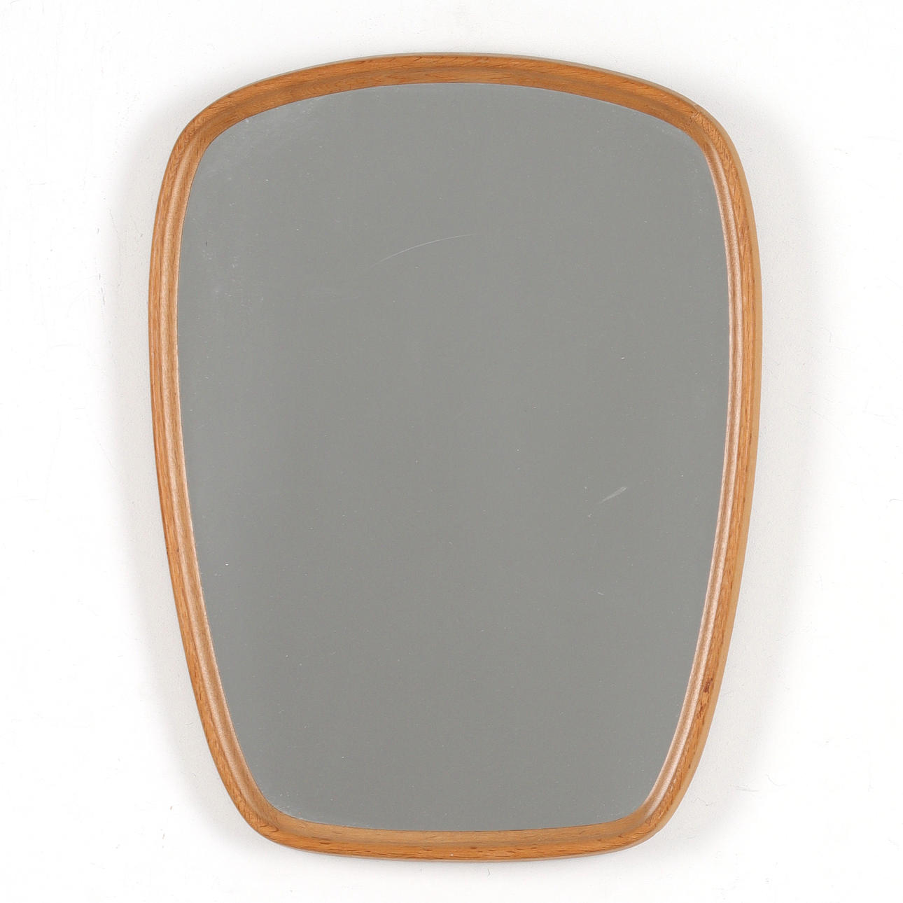 A mid 20th century oak mirror.