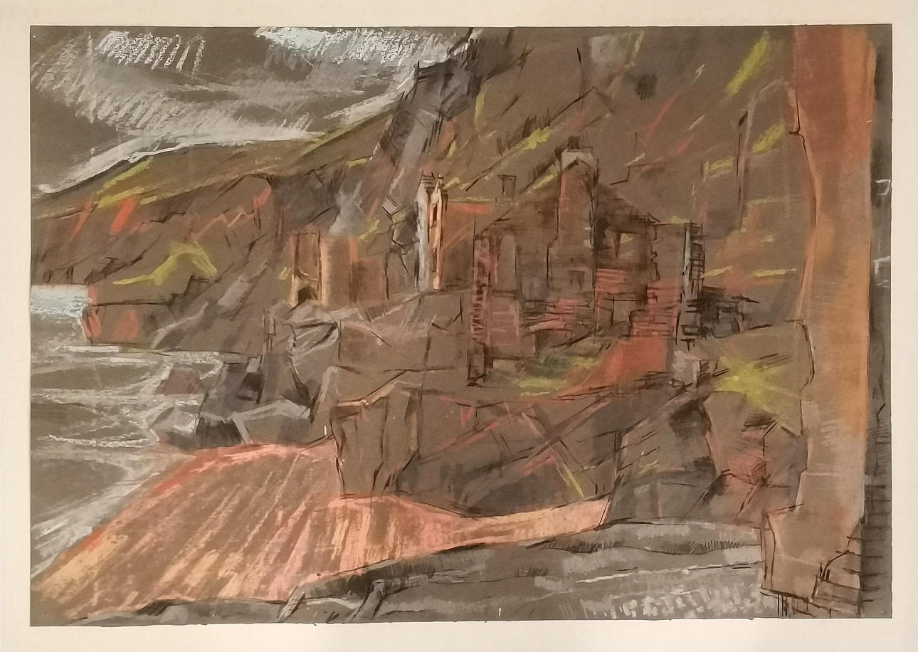 CONTEMPORARY PASTEL PAINTING HALLSANDS DEVON?