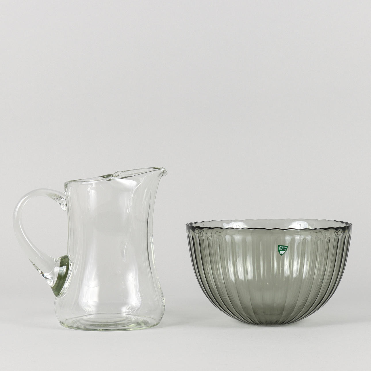 BOWL AND JUG GLASS.