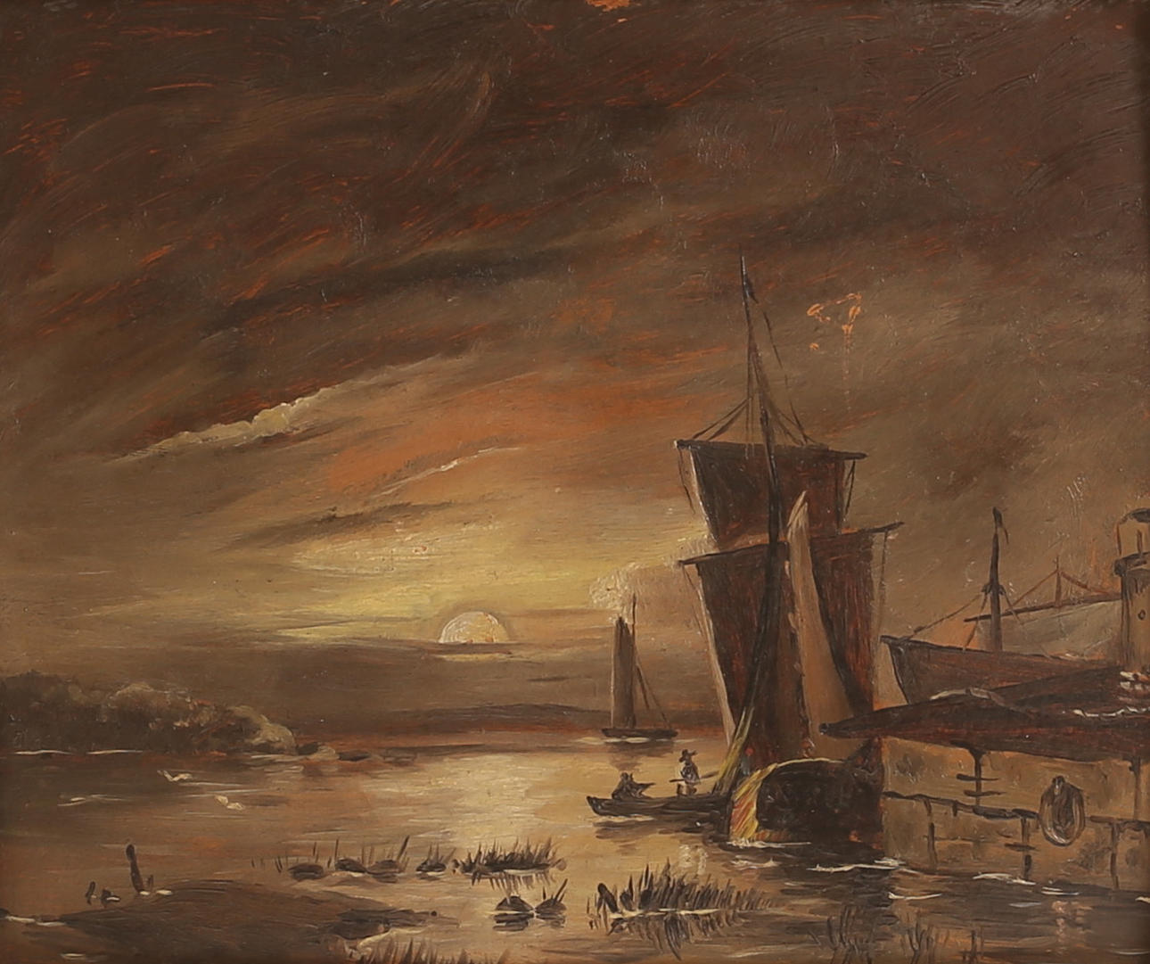 UNKNOWN ARTIST, oil on panel.