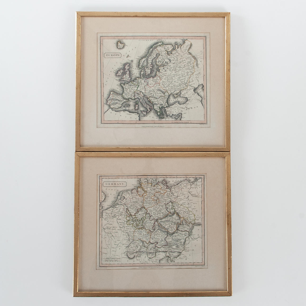 COPPERSTICK MAPS EUROPE GERMANY 1816.